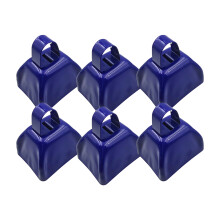 Campana de vaca de metal de 3 pulgadas para animación del fútbol americano, Navidad, decoración DIY y suministros para fiestas
