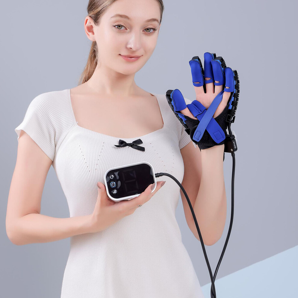Rehabilitation Robot Glove Left Hand, 9 Level Power, Rechargeable Battery