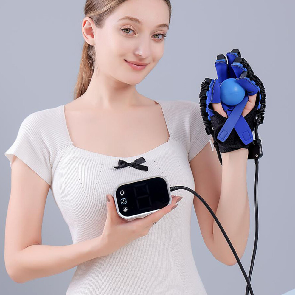 Rehabilitation Robot Glove Left Hand, 9-Level Power, ABS & Cloth