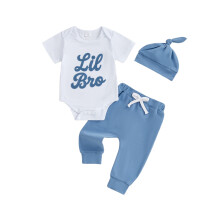 (0-3 Months, White) Completo estivo/primaverile per 3 pezzi.