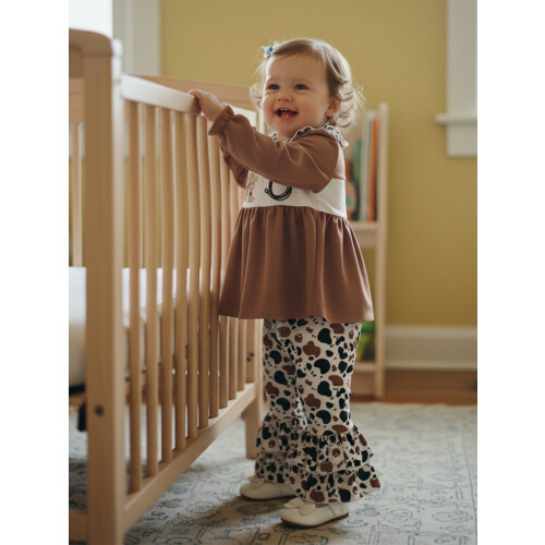 (18-24 Months, Dark Khaki) Σετ παντελονιών 2 φαρδιά γραμμή 2