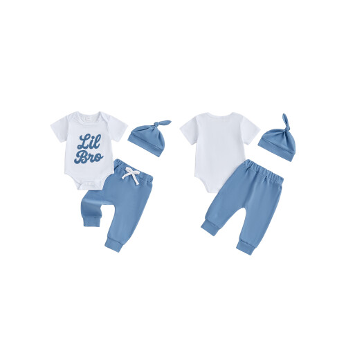 (6-9 Months, White) Completo estivo/primaverile per 3 pezzi. 1