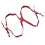 Adjustable Leather Camera Harness Shoulder Strap with Quick Release, Red 13