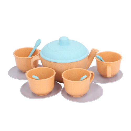 Tea Time Play Kitchen Toy ABS Mini Set with Small Kitchenware for Kids