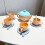 Tea Time Play Kitchen Toy ABS Mini Set with Small Kitchenware for Kids 4
