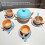 Tea Time Play Kitchen Toy ABS Mini Set with Small Kitchenware for Kids 8