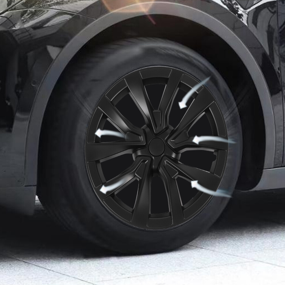 4 X 18In Wheel Hub Covers For Tesla Model 3 7444352717224