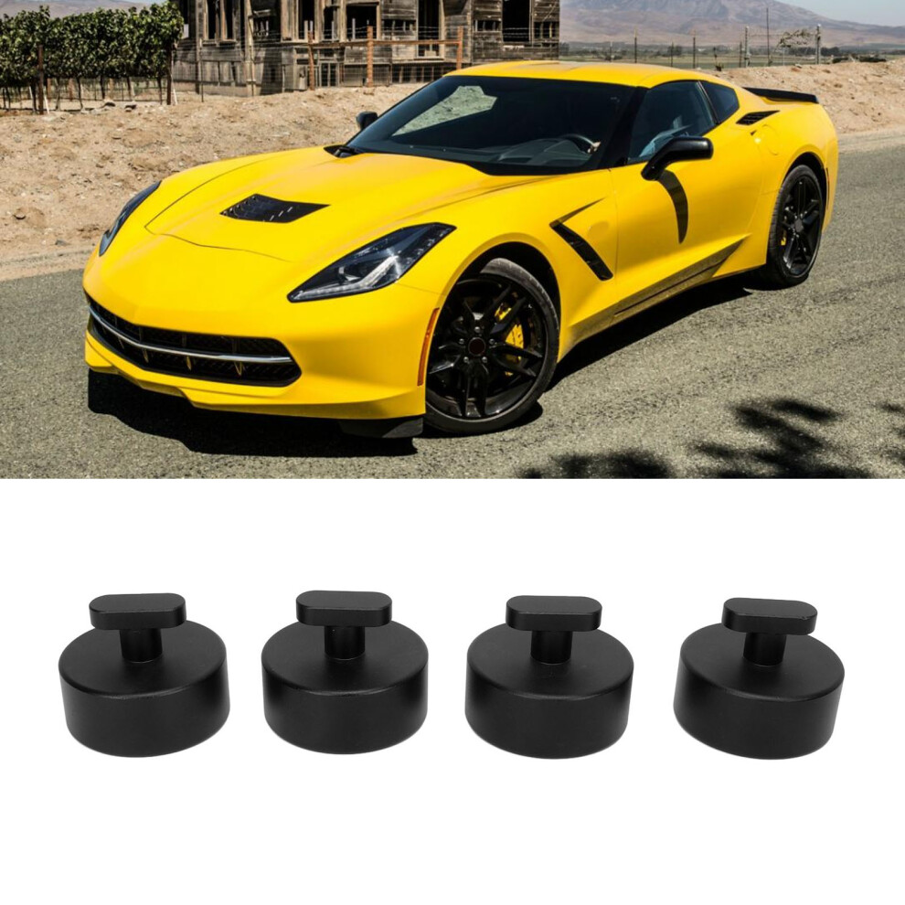 4Pcs Billet Aluminum Jack Pad Kit For C7 Z51 Z06 And C6-Z06 2014+ Black 9451385779257