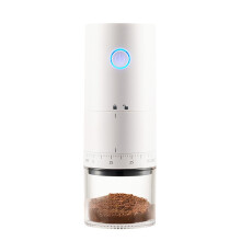 Portable USB Rechargeable Ceramic Burr Coffee Grinder 120ml White