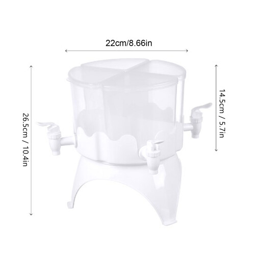 Distributeur à grande capacité à 4 compartiments 22  14,5  26,5 cm 1