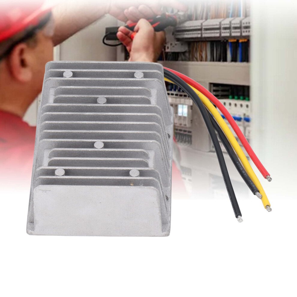 Dc Voltage Reducer 36V-48V To 19V 570W 30A Waterproof Ip67 (100X80x40mm) 7891385780174