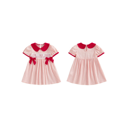 (3-4 Years, Pink) Φόρεμα Αγίου Βαλεντίνου σχήμα καρδιάς 1