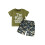 (2-3 Years, Army Green) Σετ κοντομάνικων γενεθλίων σορτς παραλλαγής 1