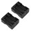 2X Double Side Spring 6 x 1.5 V AA Battery Holder Case Box Black 2