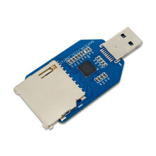 Module de Lecteur USB 3.0 pour Cartes et TF, 2 en 1, Double Lecture, Puce GL3224 Intégrée.