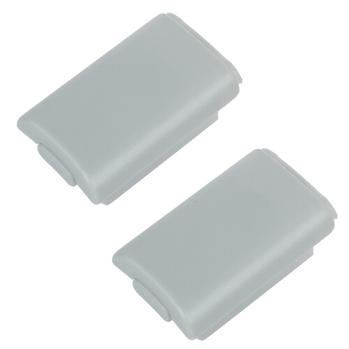 2X White Replacement Battery Shell PACK Case Cover Holder for Minisoft  360 Wireless Controller Game Gamepad