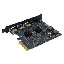 PCI Express X4 to 2Port Type C + 3 Port USB3.2 Gen2 10Gbps Adapter ASM3142 + VL822 Chip PCIE USB Expansion Card