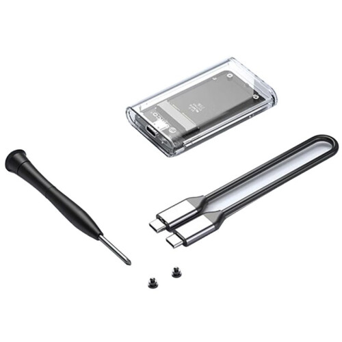 ORICO Adattatore Esterno Trasparente Custodia SSD MSATA A USB 5 Gbps 1