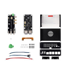 Waveshare PCle Expansion 4 Canales USB3.2 Piezas para Raspberry Pi 5 Caja de Aluminio Máquina Integrada Compatible con  4K