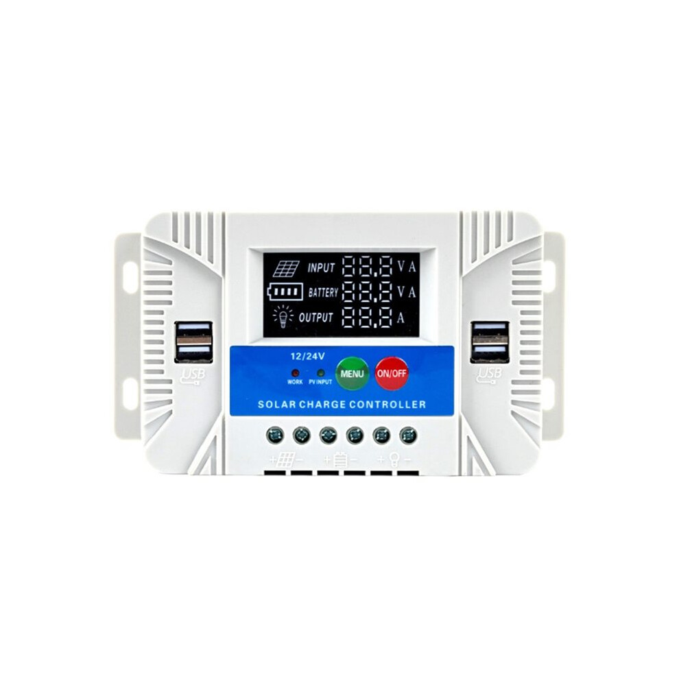 40A Pwm/Mppt Solar Controller 12/24V Auto Detect With Led Display For Efficient Battery Management Solar Power Manager 4712440444219