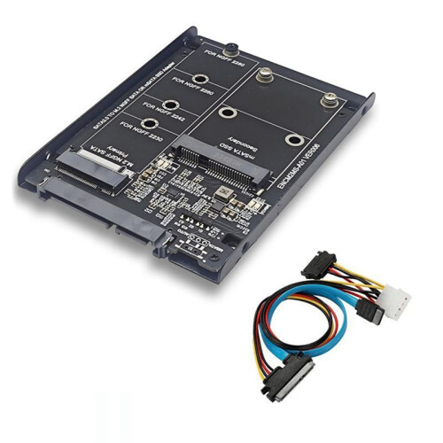 SSD Case Enclosure M2 NGFF&MSATA to SATA3.0 6Gb 2.5In Adapter Riser CardBoard with Socket Support M.2  SSD MSATA SSD