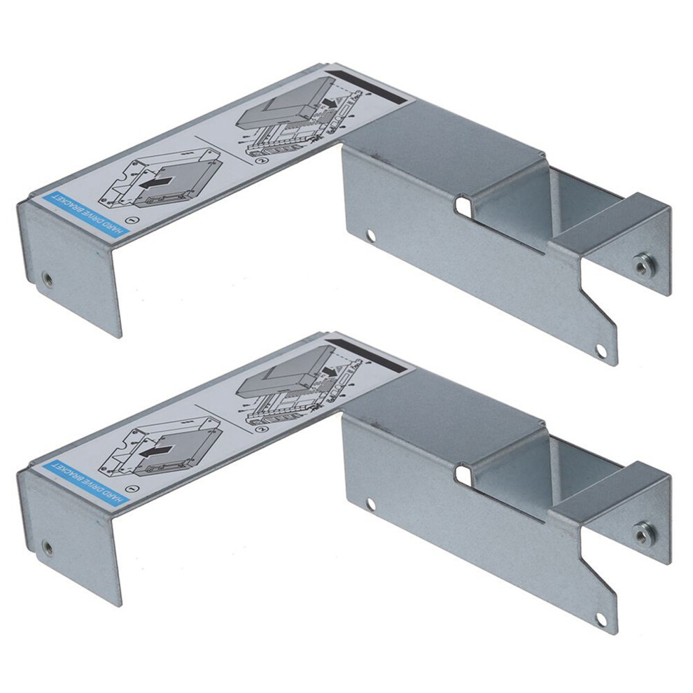 2Pcs 2.5 Inch To 3.5 Inch Caddy Adapter For 9W8c4 Y004g F238f / G302d / X968d Sas / Tray 6033193072312