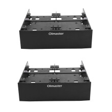 2X OImaster Hard Drive Conversion Rack Standard 5.25 Inch Device Comes with 2.5 Inch / 3.5 Inch HDD Mounting Screw