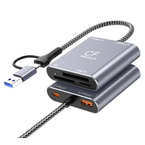 CFexpress 3in1 TypeA  TF High Speed Card Reader USB3.2 Gen2 10Gbps USB-C Hub B