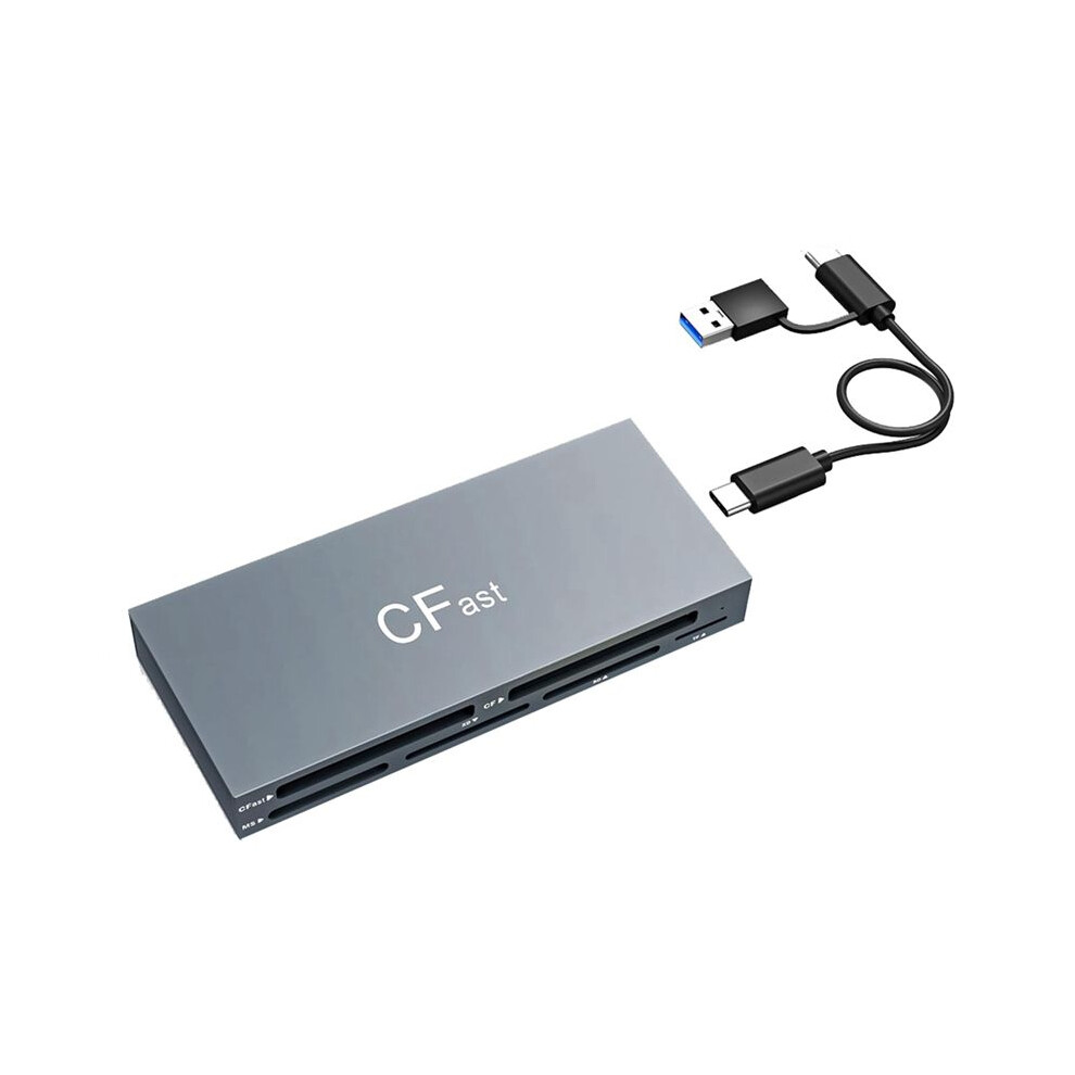 6 In 1 Cfast Card Reader Read Simultaneously Usb C Cfast 2.0 Card Reader Usb Card Reader For Cfast/Cf/Ms//Tf/Xd Card 4713632087245