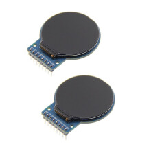 2pièces 1,28 Pouces Ips Full View TFT ÉCran LCD Port SéRie SPI ÉCran Rond RéSolution 240 X 240 Module D'ÉCran Couleur
