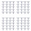 80PCS Photovoltaic Panel Drainage Buckle Surface Plate Solar Panel Water Drain Clip for Solar Panel Draining 40mm 1