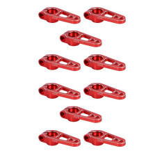 10 Stuecke Aluminium Legierung 25 T 31 mm Lenkung Servo Arm Horn für RC Auto Crawler Teile, Rot