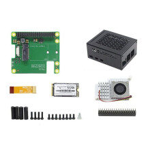 PCIe to M.2 HAT+for Raspberry Pi 5 Gen2 Gen3 M.2 NVME SSD 2230/2242 M Key PCIE GPIO Expansion Board for RPI5 512GB Kit