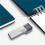 2X CR006 Zinc Alloy Card Reader Type C /TF USB Flash Disk Support 256G Multi Memory Card Reader for Computers Phones 2