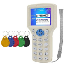 RFID NFC Smartcardlezer + 5XUID Sleutelhanger RFID Duplicator 125K 13,56MHz IC/ID Sleutel Schrijver RFID Programmeur Sleutel Replicator
