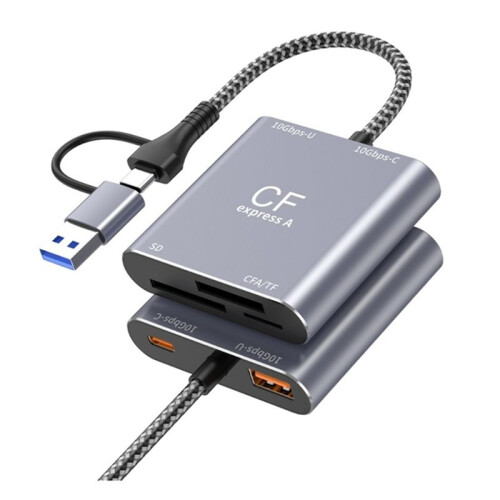 CFexpress 3in1 TypeA  TF High Speed Card Reader USB3.2 Gen2 10Gbps USB-C Hub A