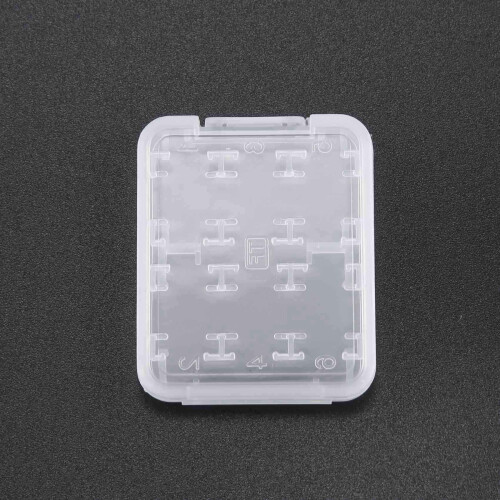 2X Eight in One Plastic Micro- SDHC TF MS Memory Card Storage Case Box Protector Holder 1