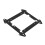2pc 12cm Fan Hard Drive Bracket SSD 3.5 Inch Hard Drive Bracket Extended Multi-Layer Stacking Bracket 2