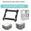 2pc 12cm Fan Hard Drive Bracket SSD 3.5 Inch Hard Drive Bracket Extended Multi-Layer Stacking Bracket 4