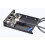 Hub USB Hub USB C Unidade de Disquete de 3,5 Polegadas Painel Frontal 2 Portas USB 3.0 + 2 Portas USB 3.1 Tipo C Conector de 20 Pinos 4