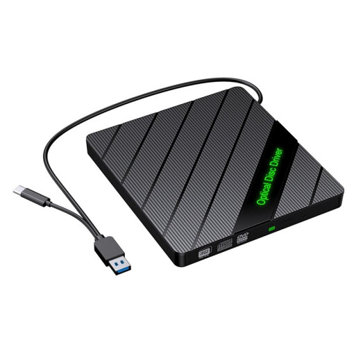 External CD DVD Drive USB3.0 Type C Optical Drive CD/DVD-RW Player Burner/Writer/Reader for Laptop PC Window 2