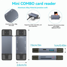 Leitor de Cartão USB3.0 Leitor de Cartão TF Hub USB para PC Laptop Leitor de Cartão Leitor de Cartão de Memória Inteligente