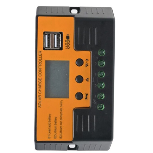 Solar Controller 12V/11.1V/12.8V with USB for Photovoltaic Power Generation 20A