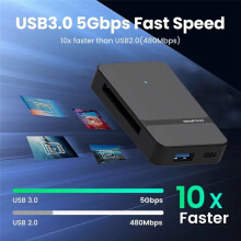 USB 3.0 Card Reader Micro- TF CF MS Compact Flash Card Adapter for Laptop PC Multi Card Reader 8 in 1 Card Reader