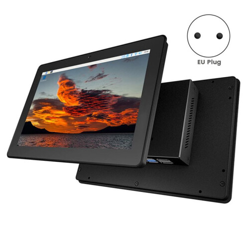 10.1 Inch LCD Display Touch Screen for Raspberry Pi 5 1280x800 Industrial Touch Screen with 5MP Front Camera EU Plug 2