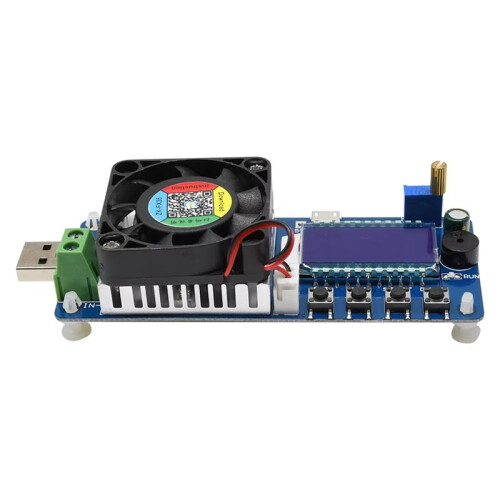 Battery Capacity Tester FX35 5A 35W Electronic Load Tester USB Power Tester Adjustable Resistor LCD Display 2