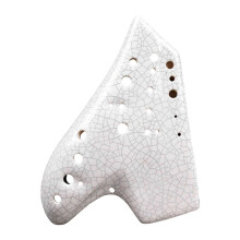 White Triple Ocarina Music Instrument Alto Tone C Legend Ocarinas Professional Musical Instrumentation Flute Accessories