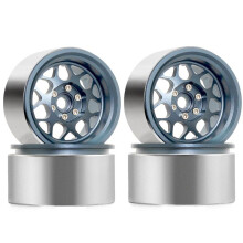 RC-Fernbedienung Modellautoreifen Metallräder Ferngesteuertes Auto-Upgrade-Zubehör Blau