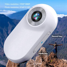 Pet Collar Camera for Pet Camera and Monitor with Wide Angle Lens, Portable Stabilized Sports Body Camera Black