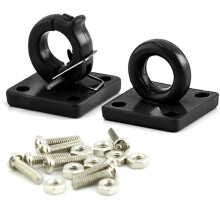Modello di Auto Cingolata RC Scala 1/10 Fibbia di Salvataggio nel Metallo Accessori Pezzi di Ricambio DIY, Nero, 2 Pezzi